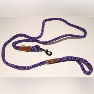 Dynmeow 6 foot Dog Clip Leash Lead Braided Rope Reflective Heavy Duty Gray